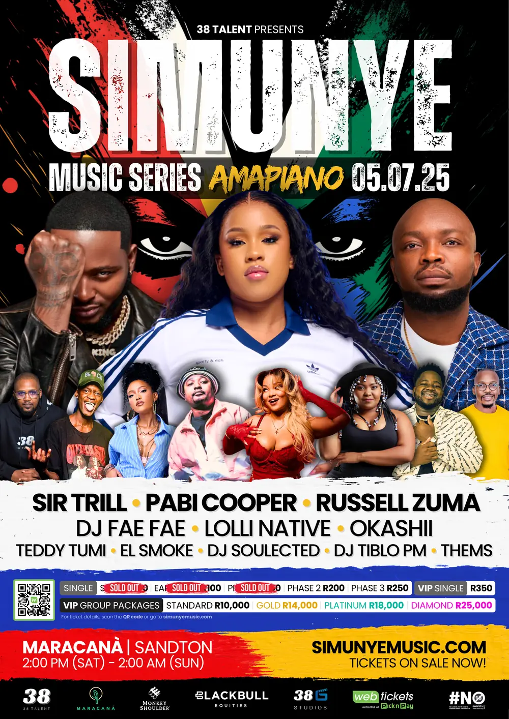 Full Artist Lineup Revealed for Simunye Music Series: Amapiano!