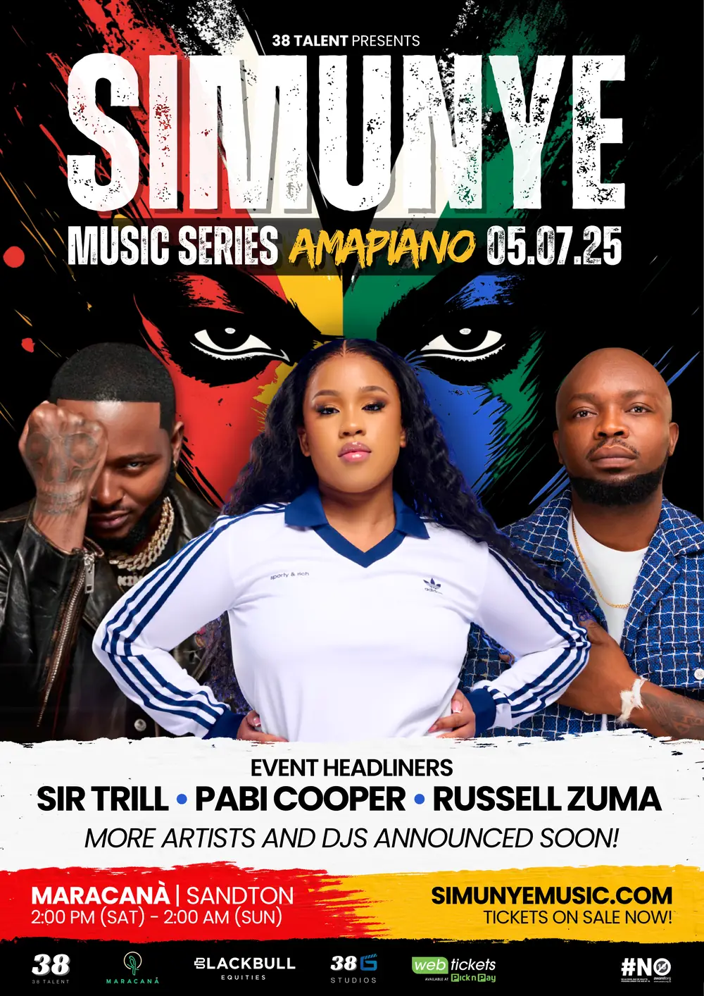 Sir Trill, Pabi Cooper, Russell Zuma to Headline Simunye Music Series: Amapiano