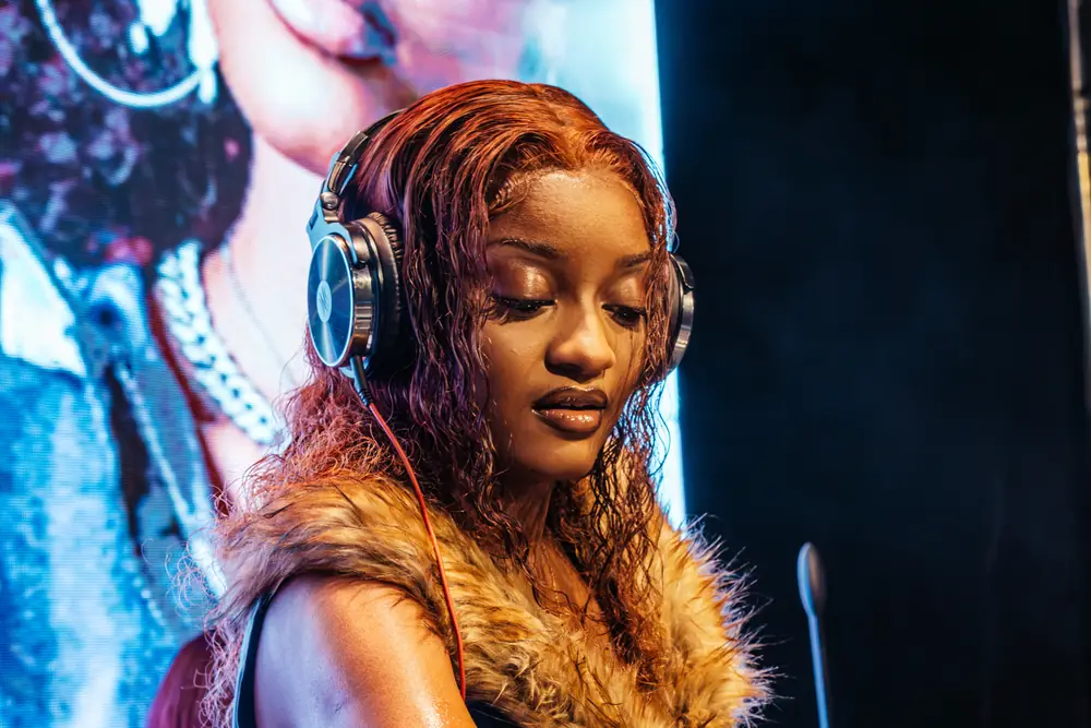 Lunar Showcasing her Energetic Live Performance on the Moonrise Tour Africa